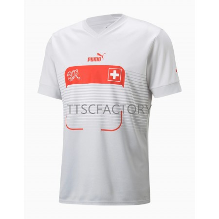 Fußballtrikots Schweiz FIFA WM 2022 Kurzarm Auswärts-trikot kaufen